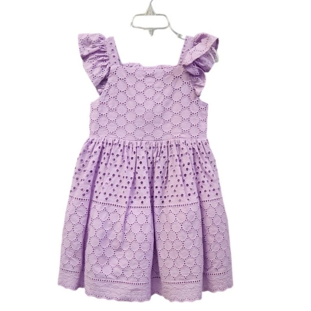 Blueberi Boulevard Lilac Eyelet Dress Sz. 5